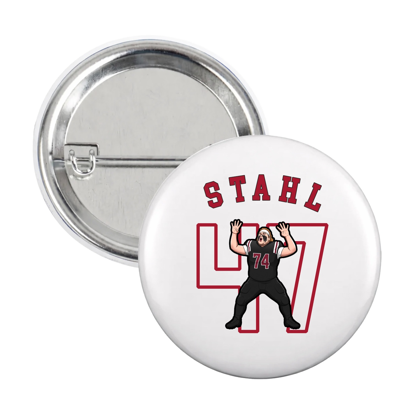 Game Day Button — Shirsey Arch in White