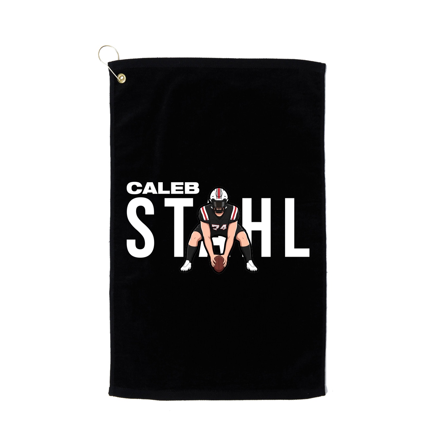 Golf Towel — Player Name in Black