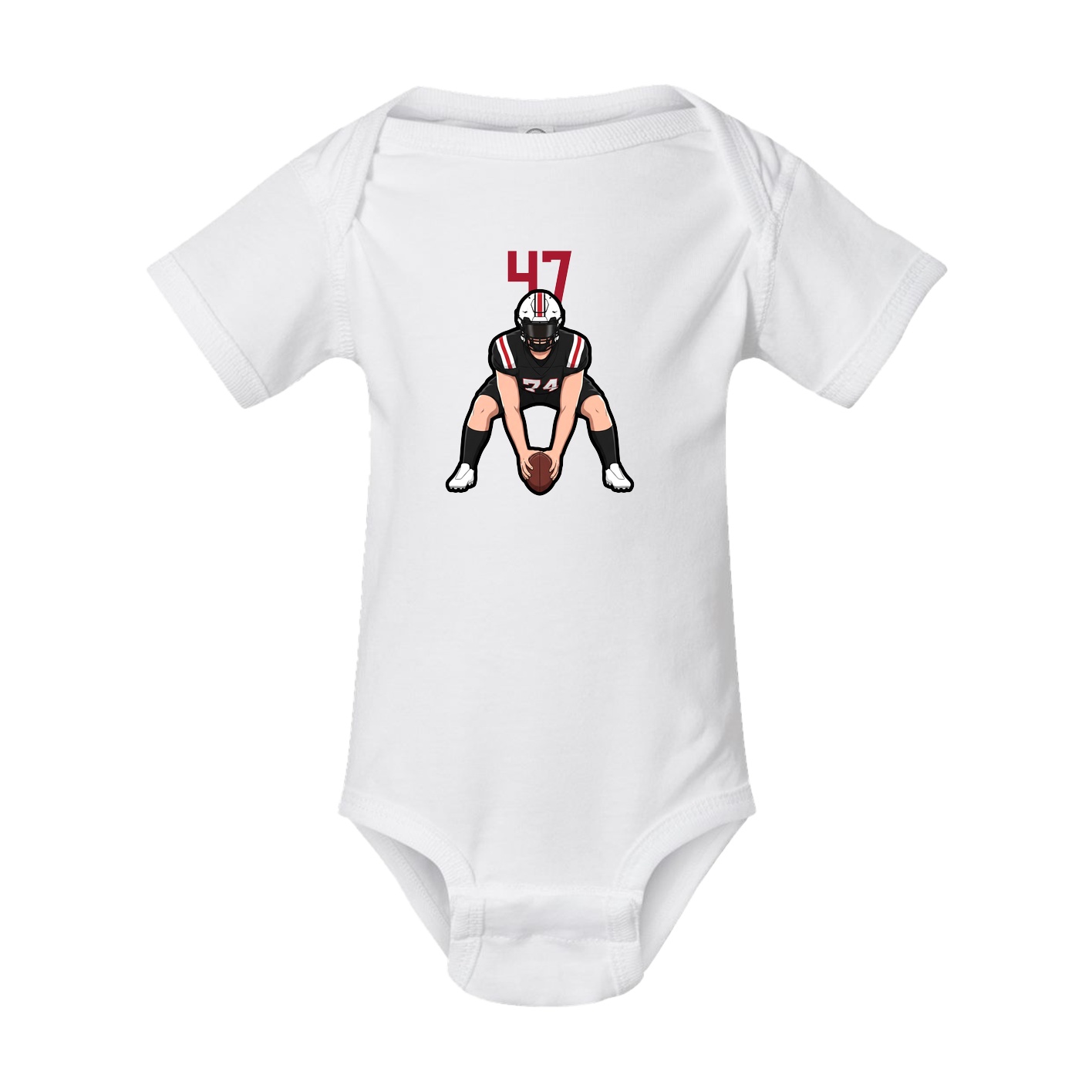 Baby Onesie — Number Top in White