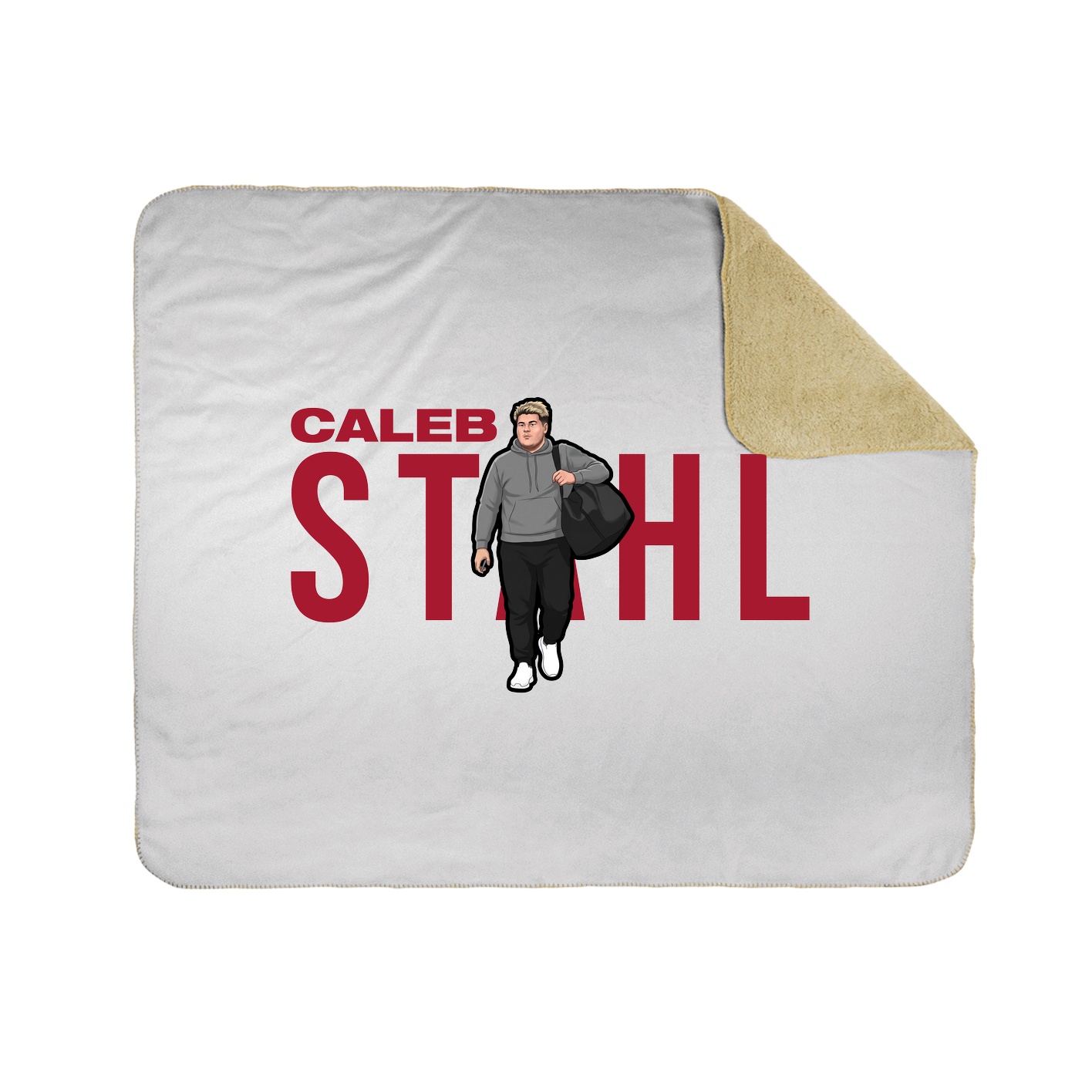 Throw Blanket — Player Name in White