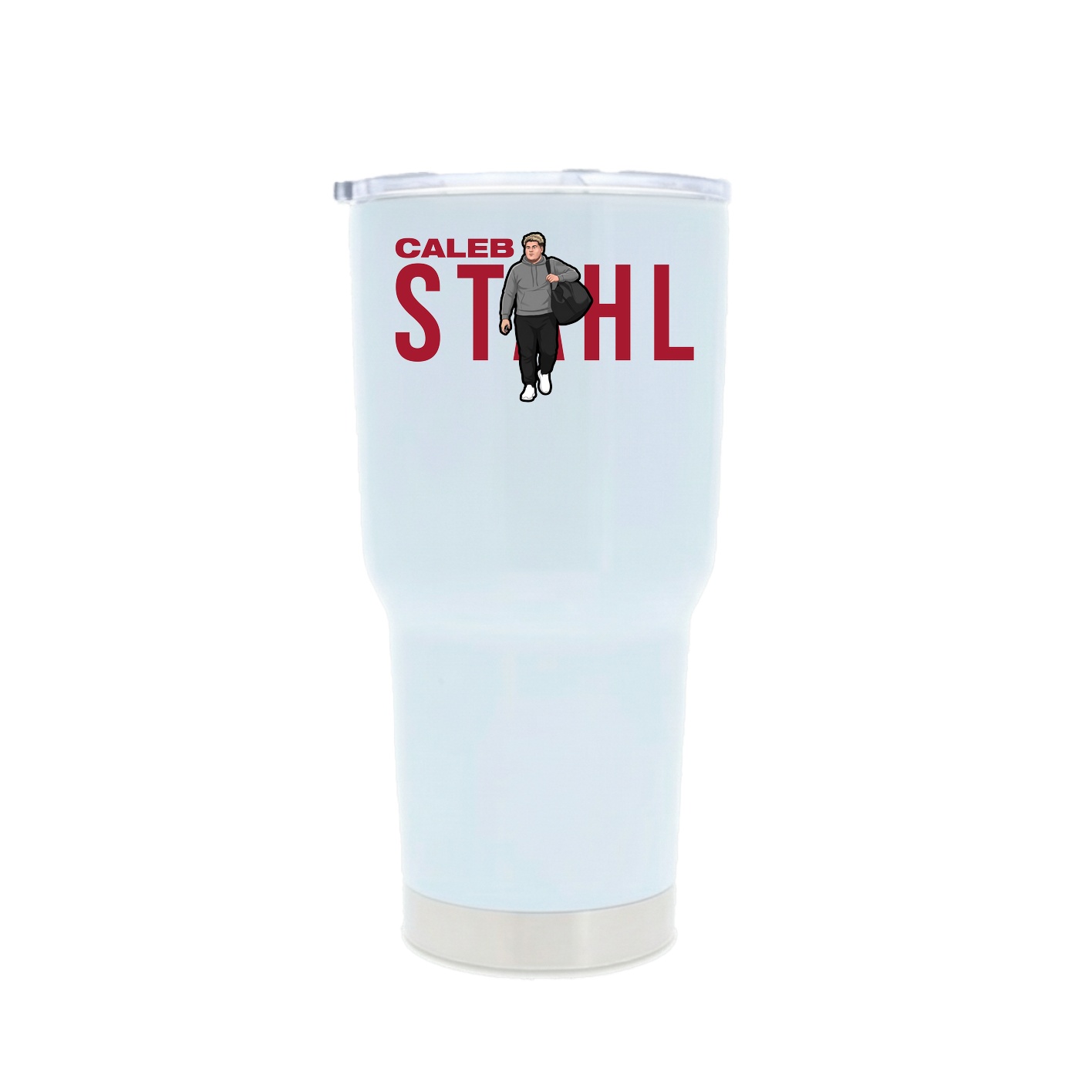 30oz Stainless Steel Tumbler — Player Name in White