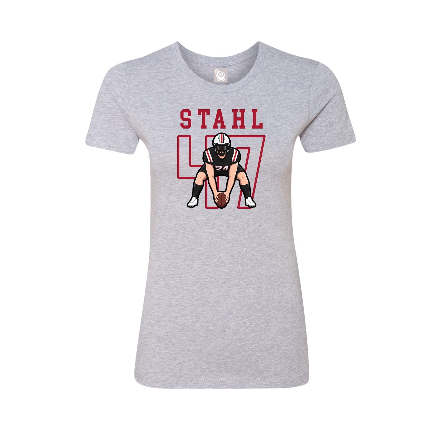 Fitted Women's Tee — Shirsey in Grey