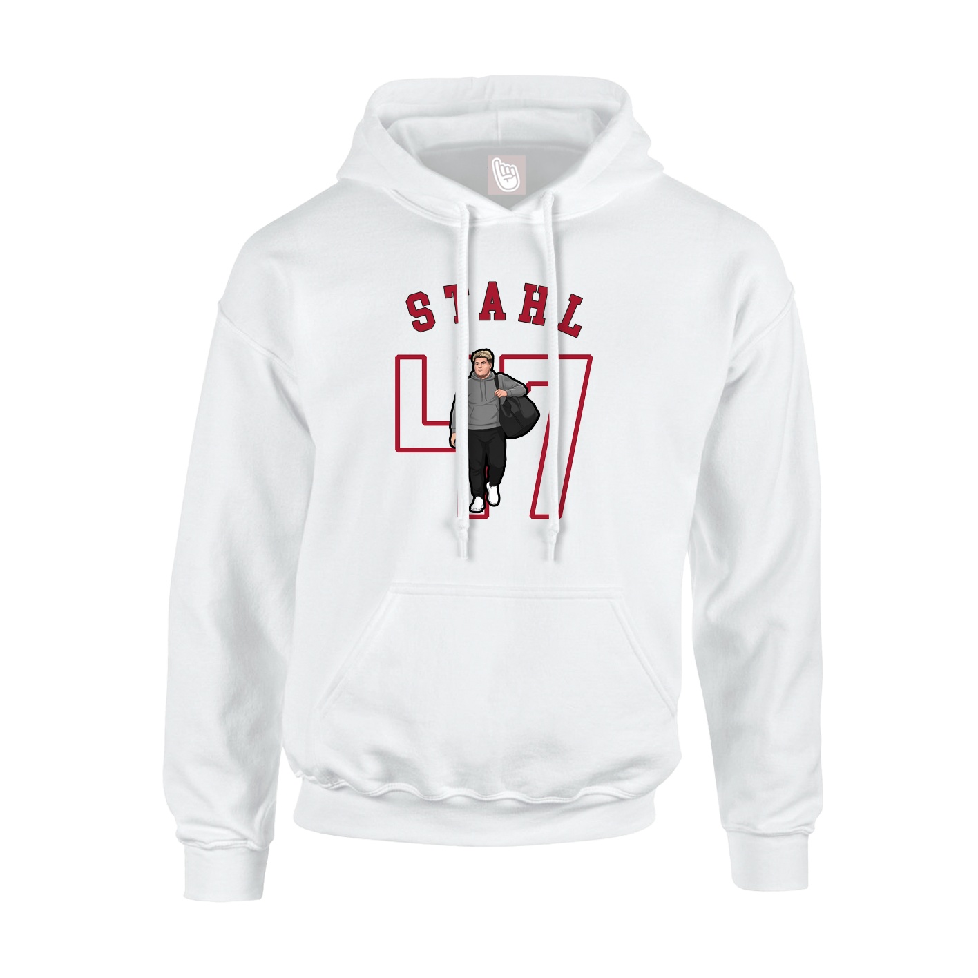 Hoodie — Shirsey Arch in White