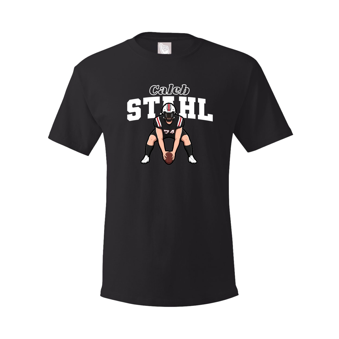 Youth Tee — Name Arch in Black