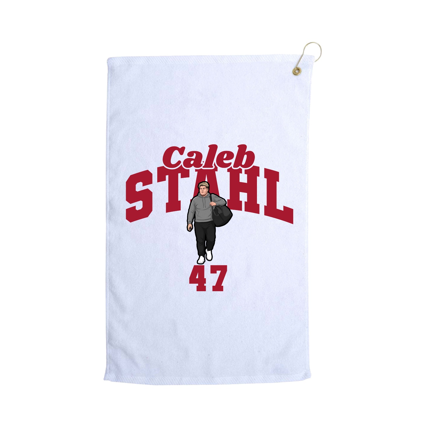 Golf Towel — Signature Arch in White