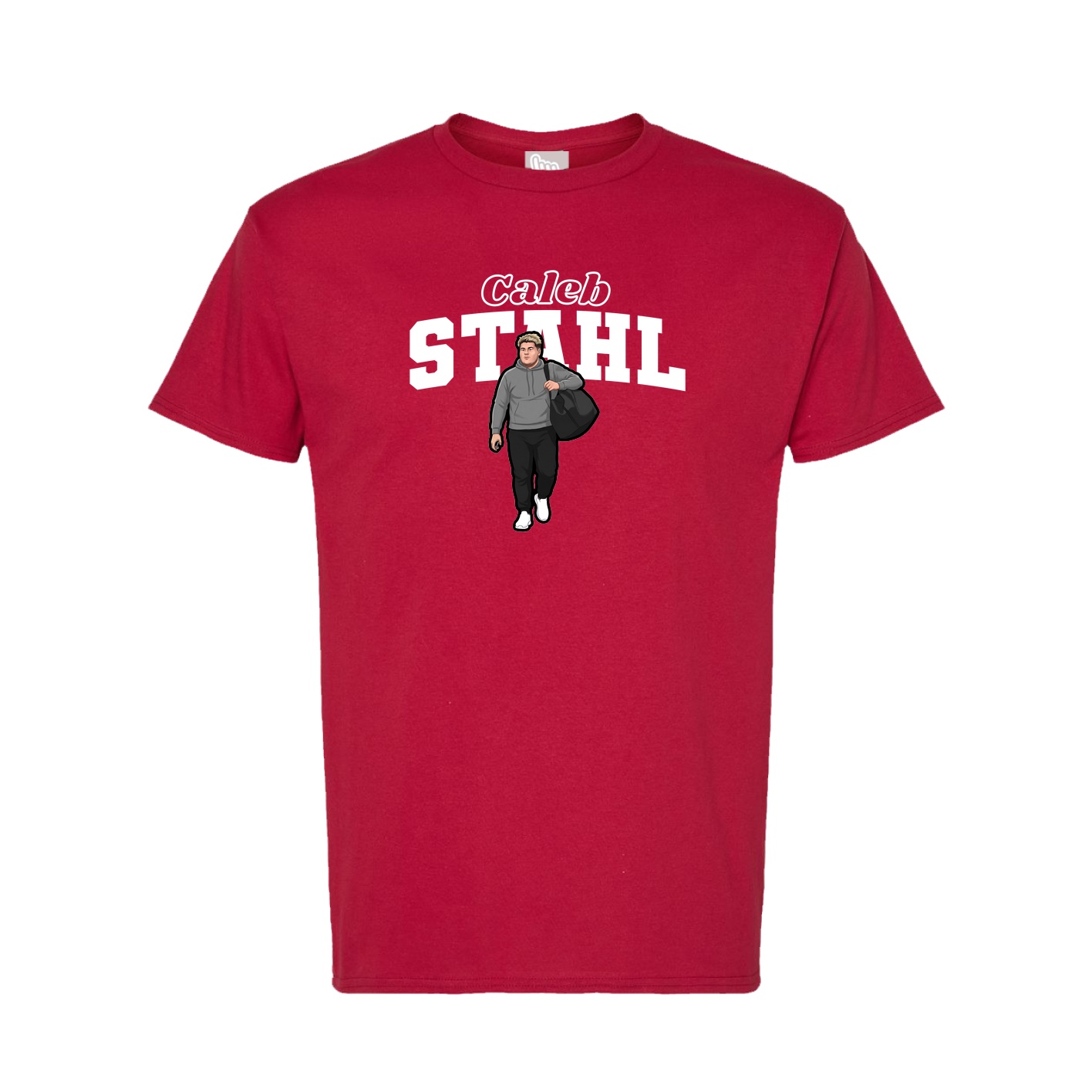 Tee — Name Arch in Crimson