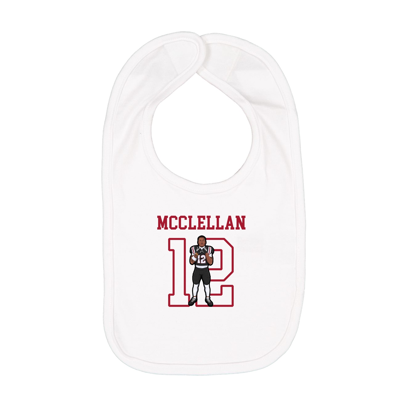 Infant Bib — Shirsey in White