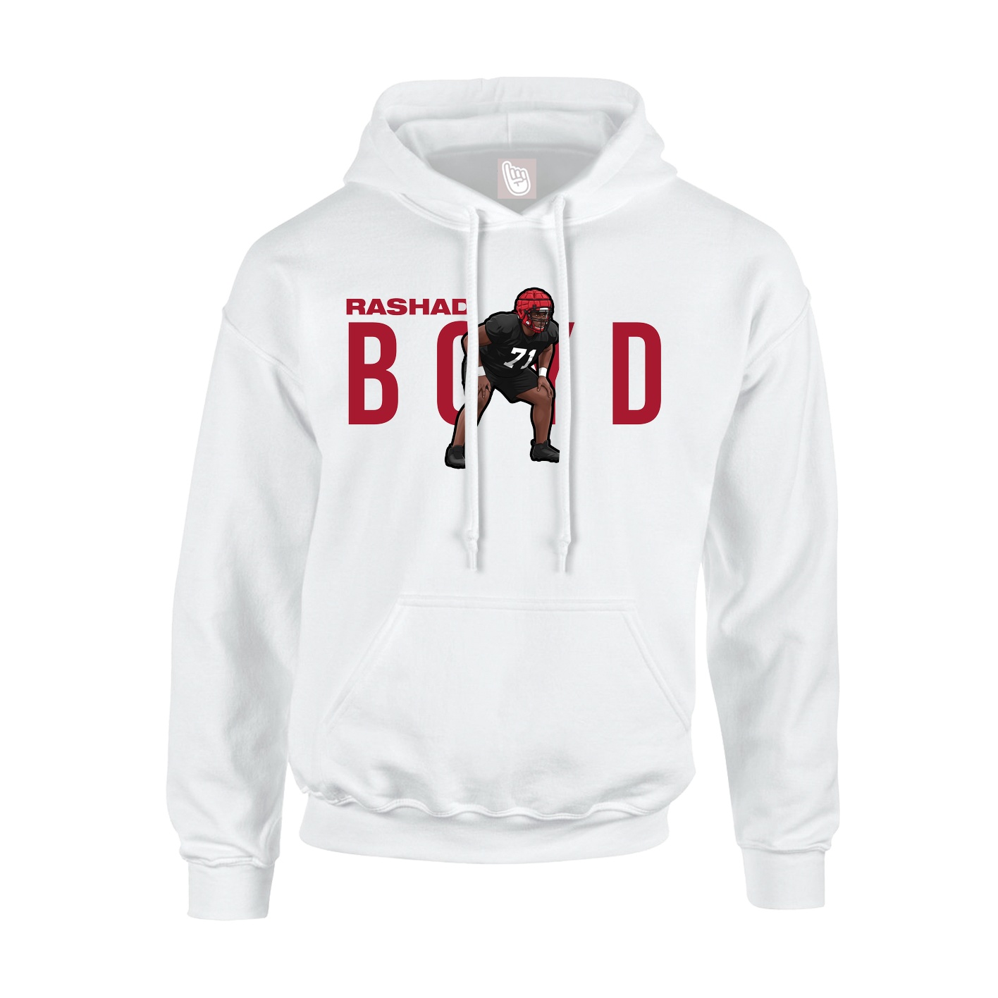 Hoodie — Player Name in White