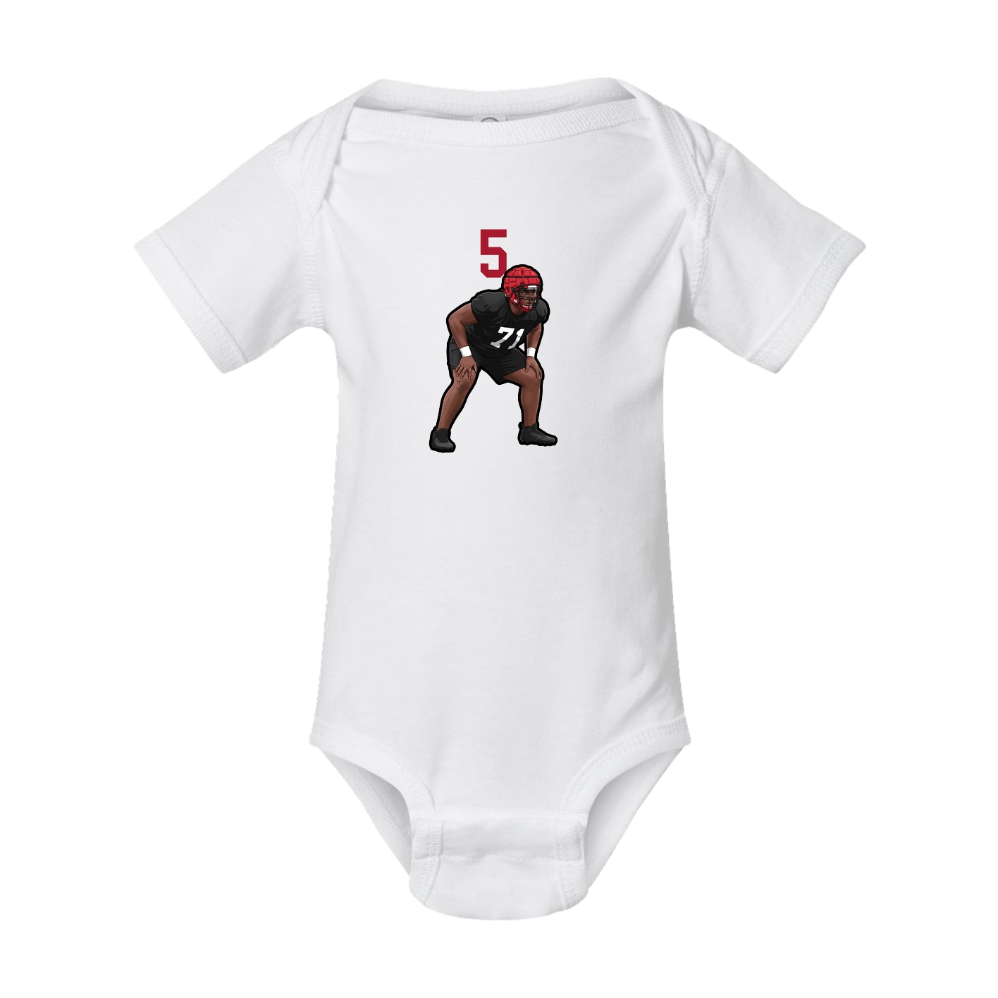 Baby Onesie — Number Top in White