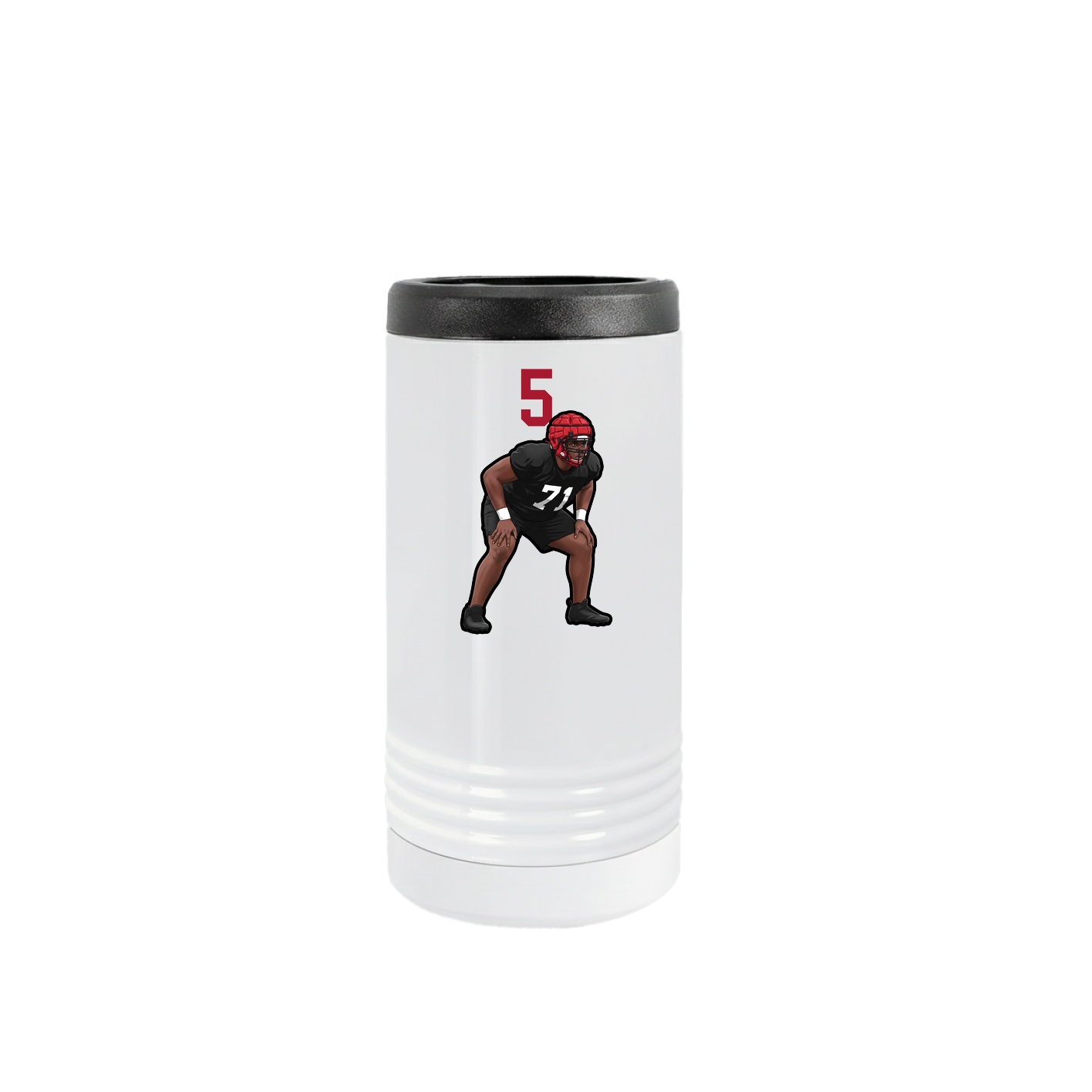Slim Beverage Holder — Number Top in White
