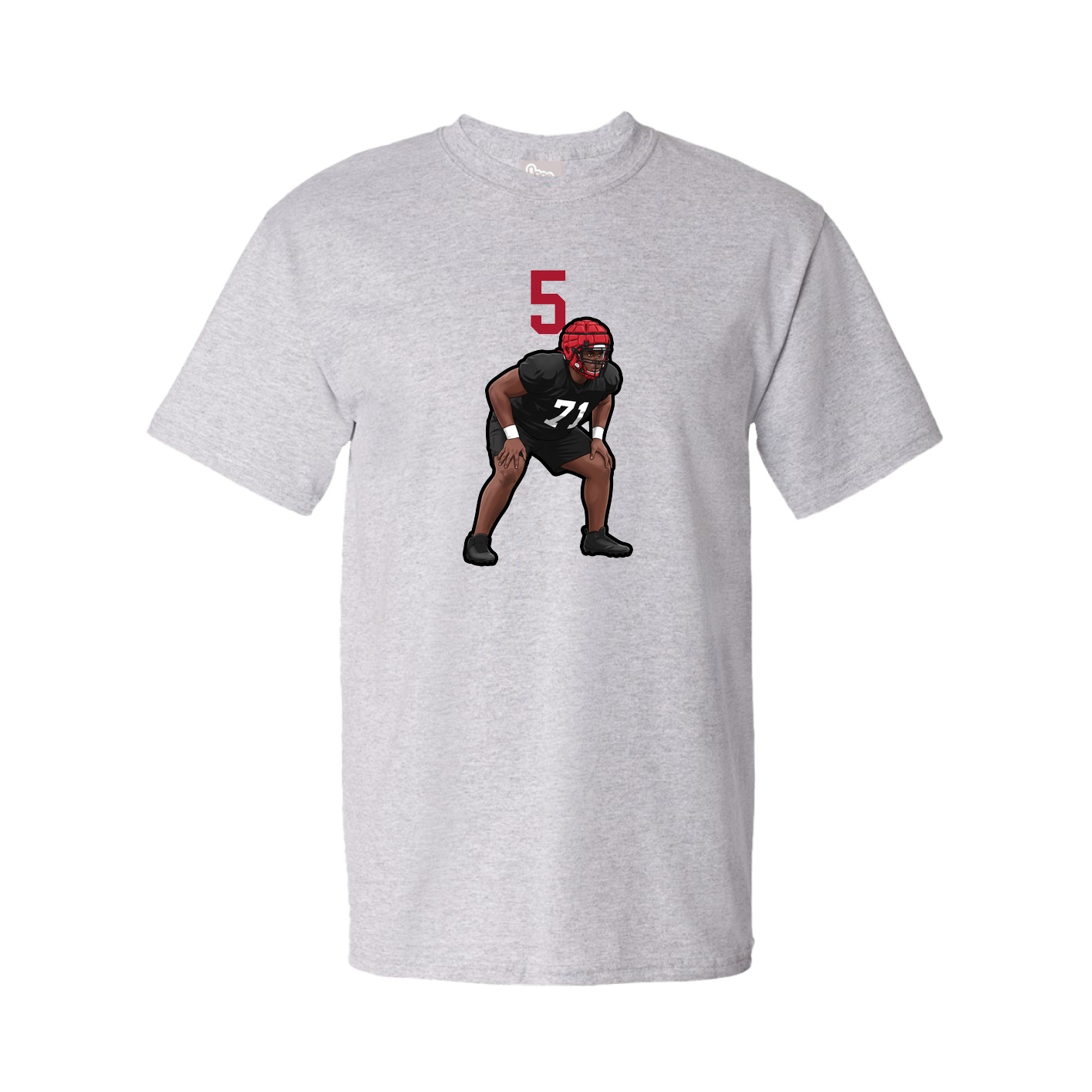 Tee — Number Top in Grey