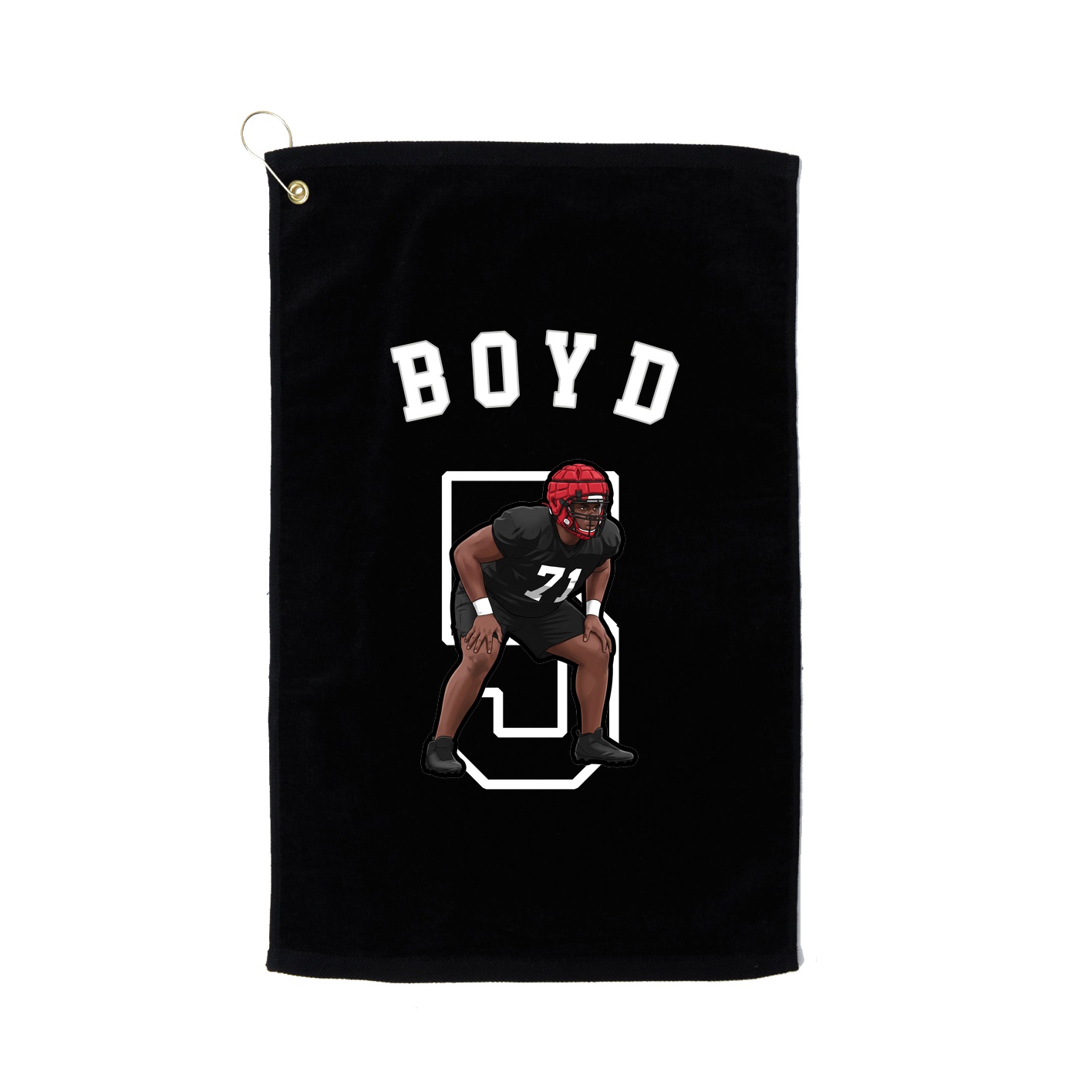 Golf Towel — Shirsey Arch in Black