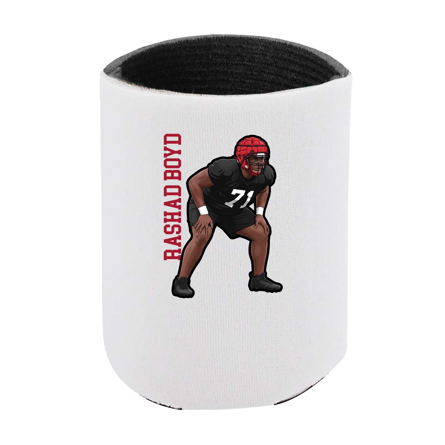Can Holder — Name Vertical in White