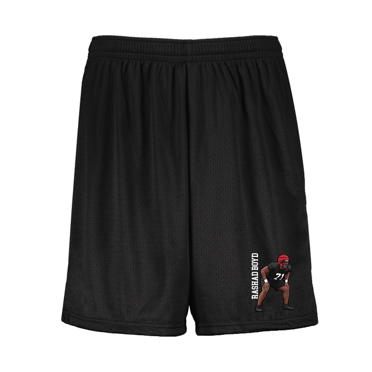 Shorts — Name Vertical in Black