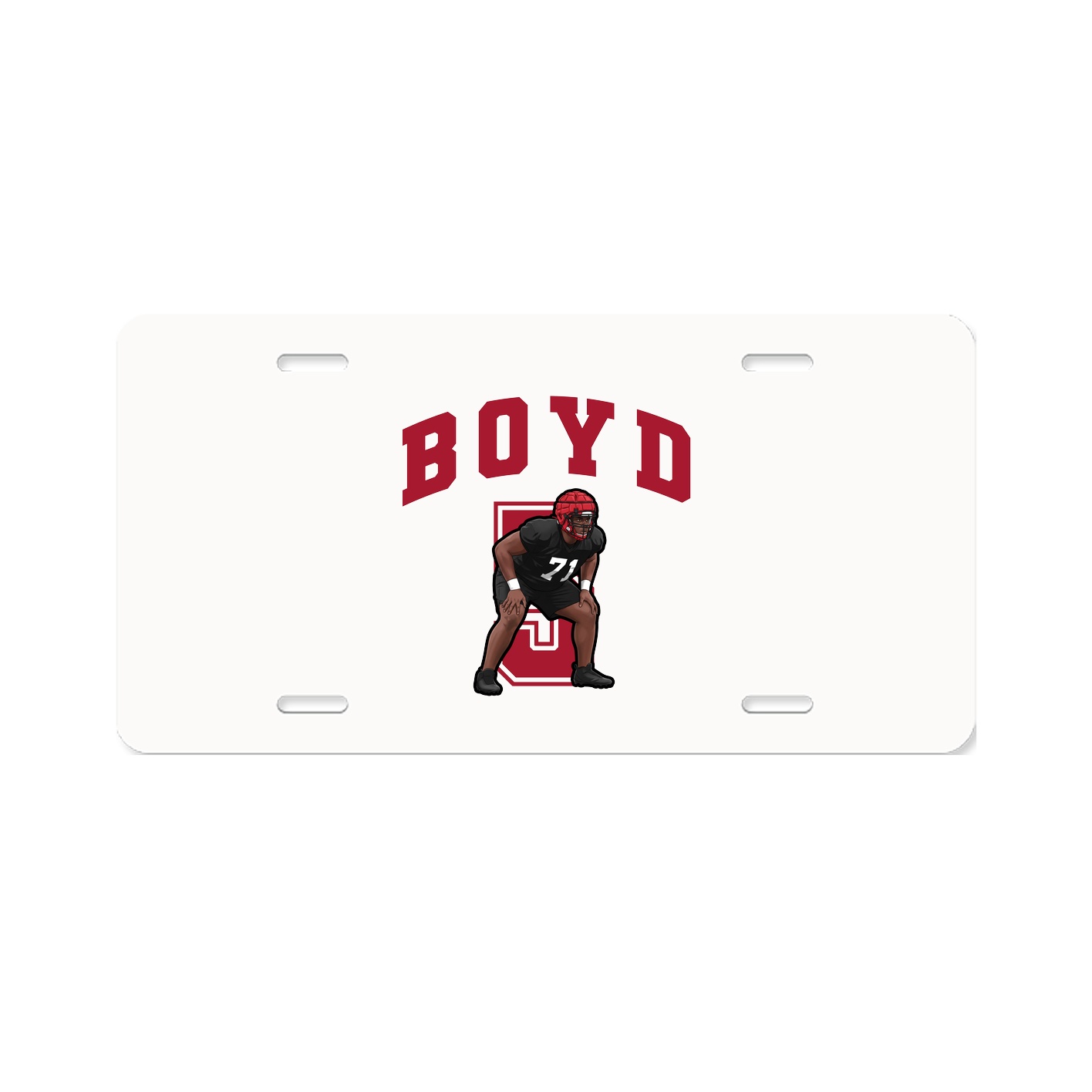 License Plate — Number in Classic