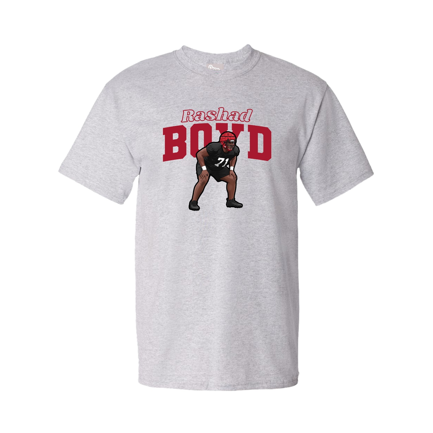 Tee — Name Arch in Grey