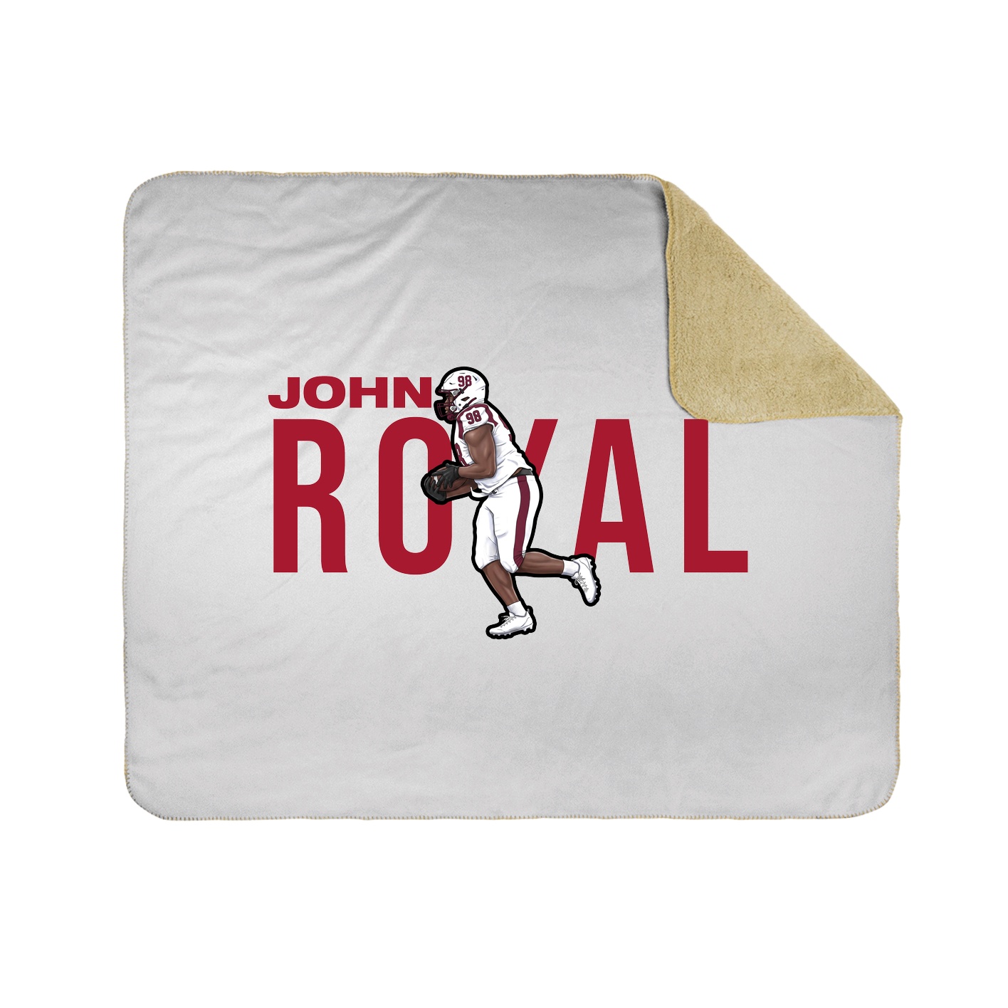 Throw Blanket — Player Name in White