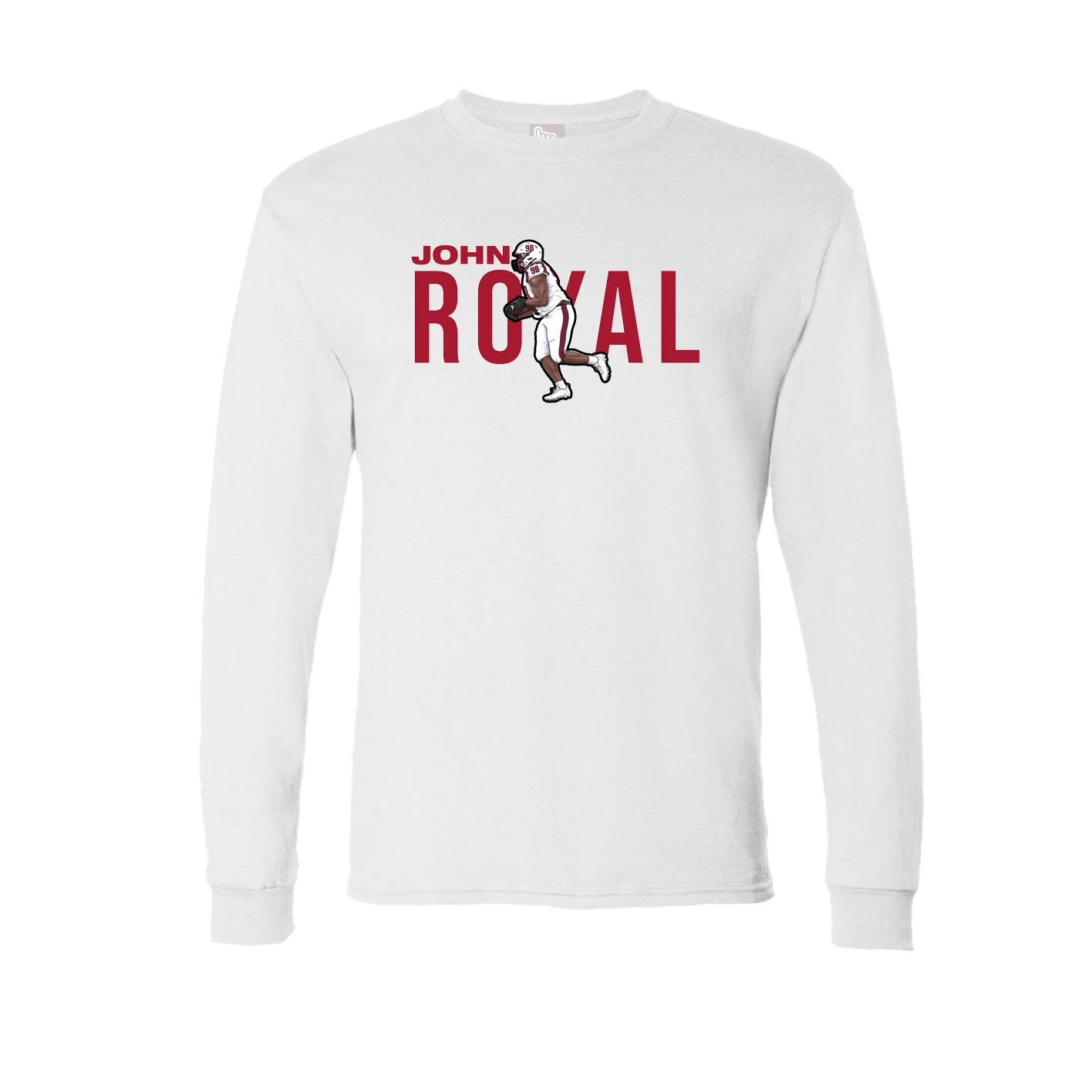 Long Sleeve Tee — Player Name in White