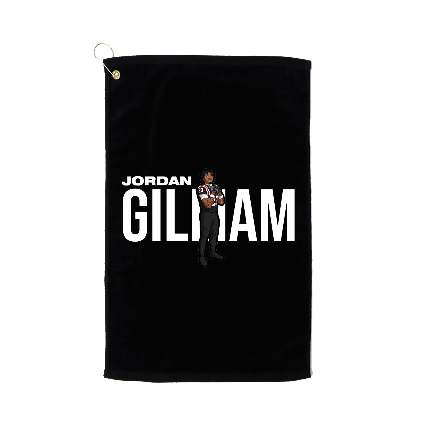 Golf Towel — Player Name in Black