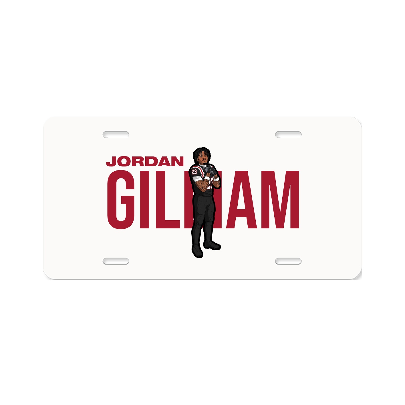 License Plate — Player Name in Classic