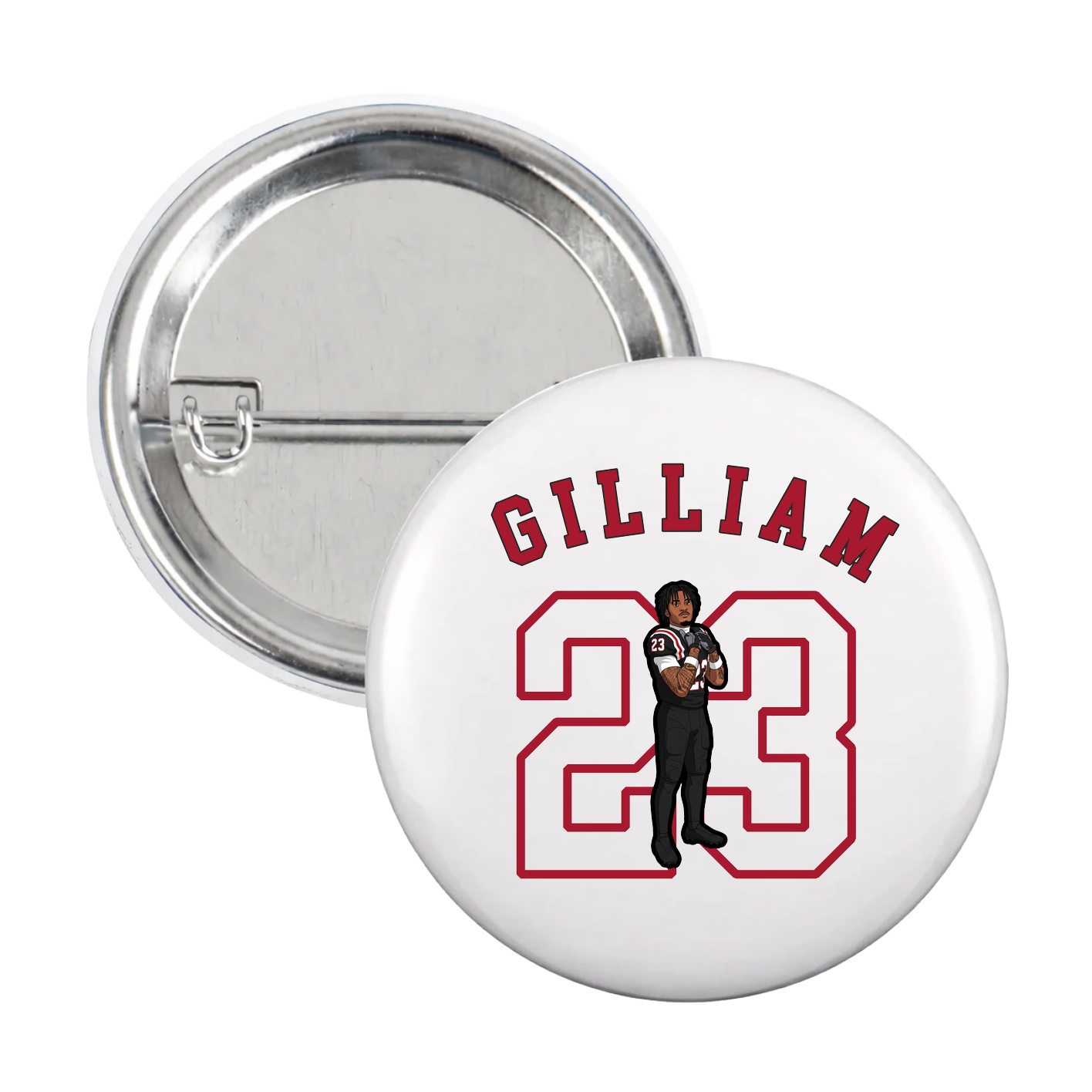 Game Day Button — Shirsey Arch in White