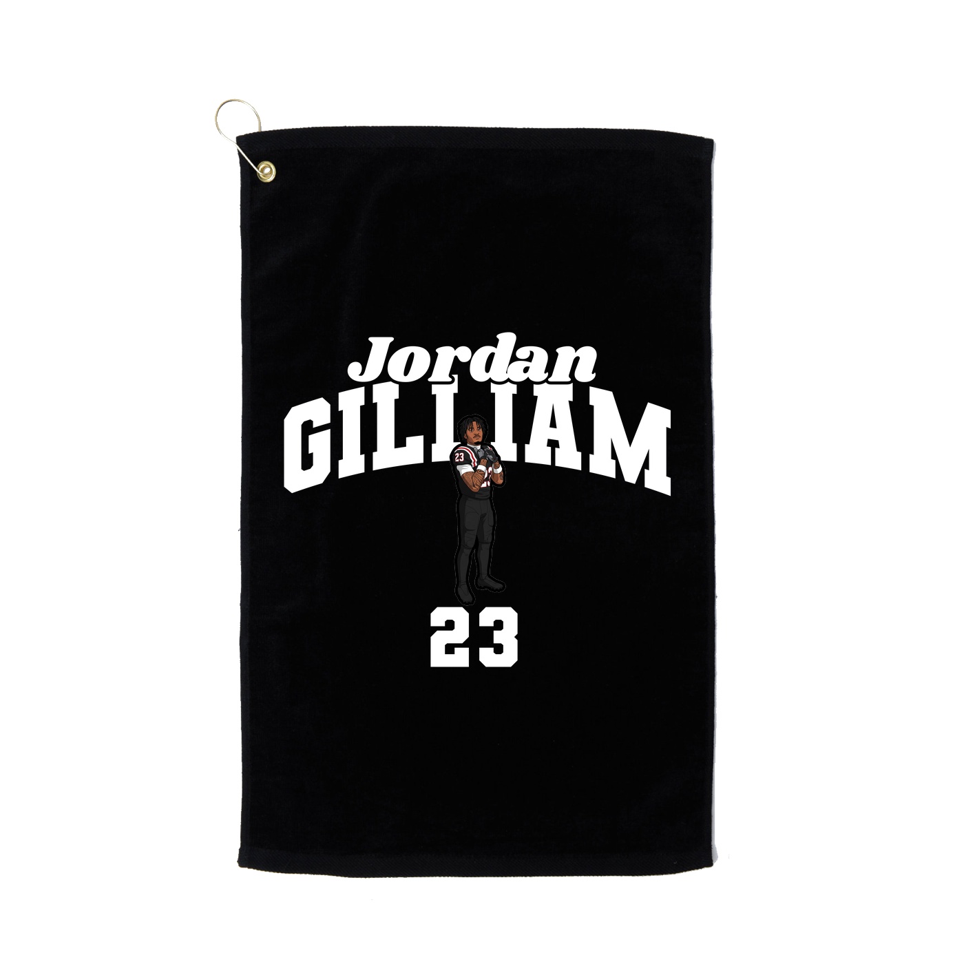 Golf Towel — Signature Arch in Black