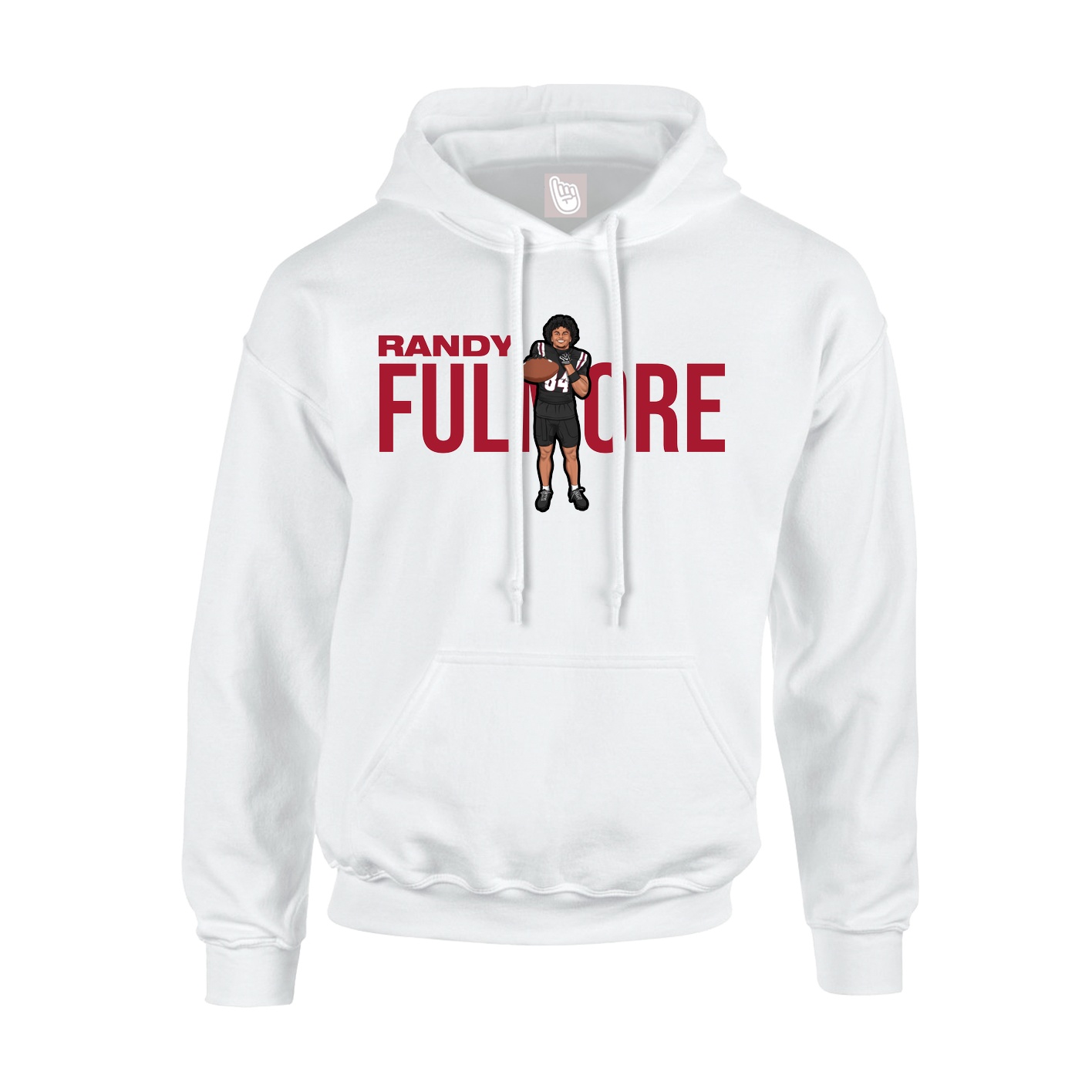 Youth Hoodie — Player Name in White