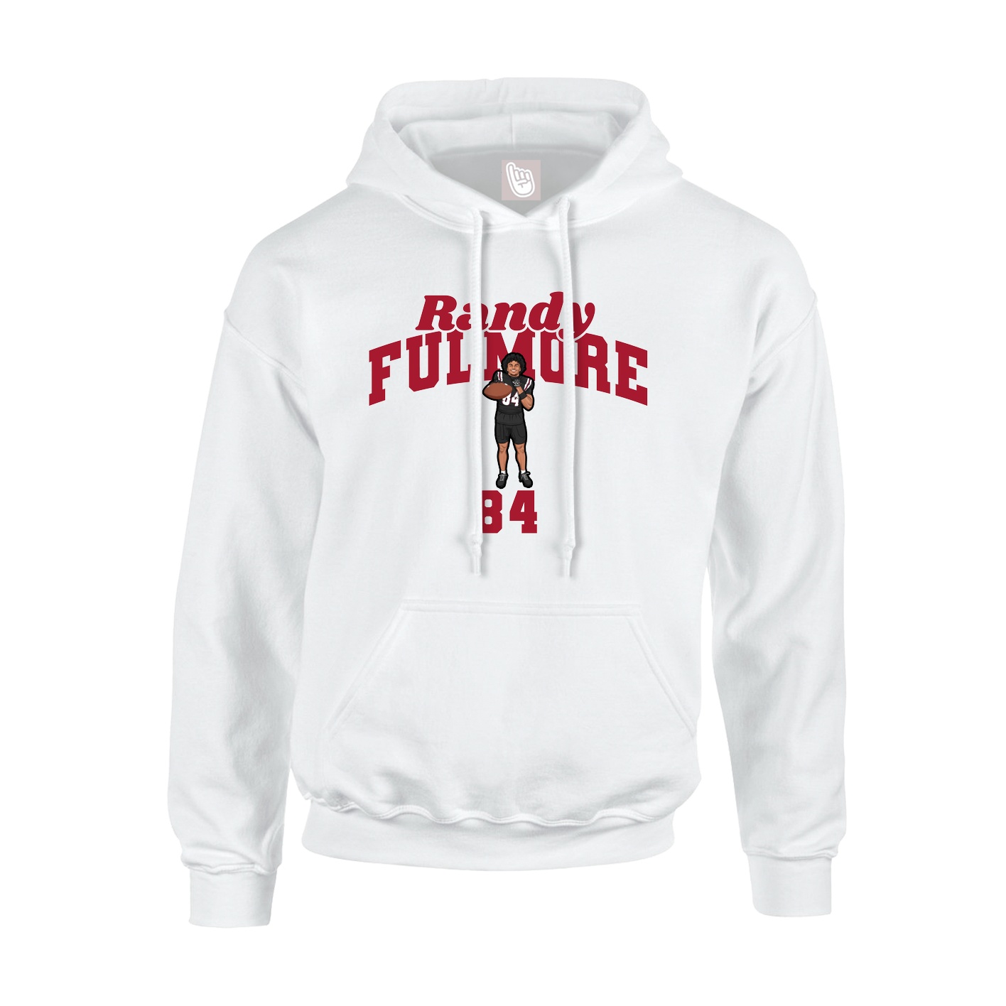 Youth Hoodie — Signature Arch in White