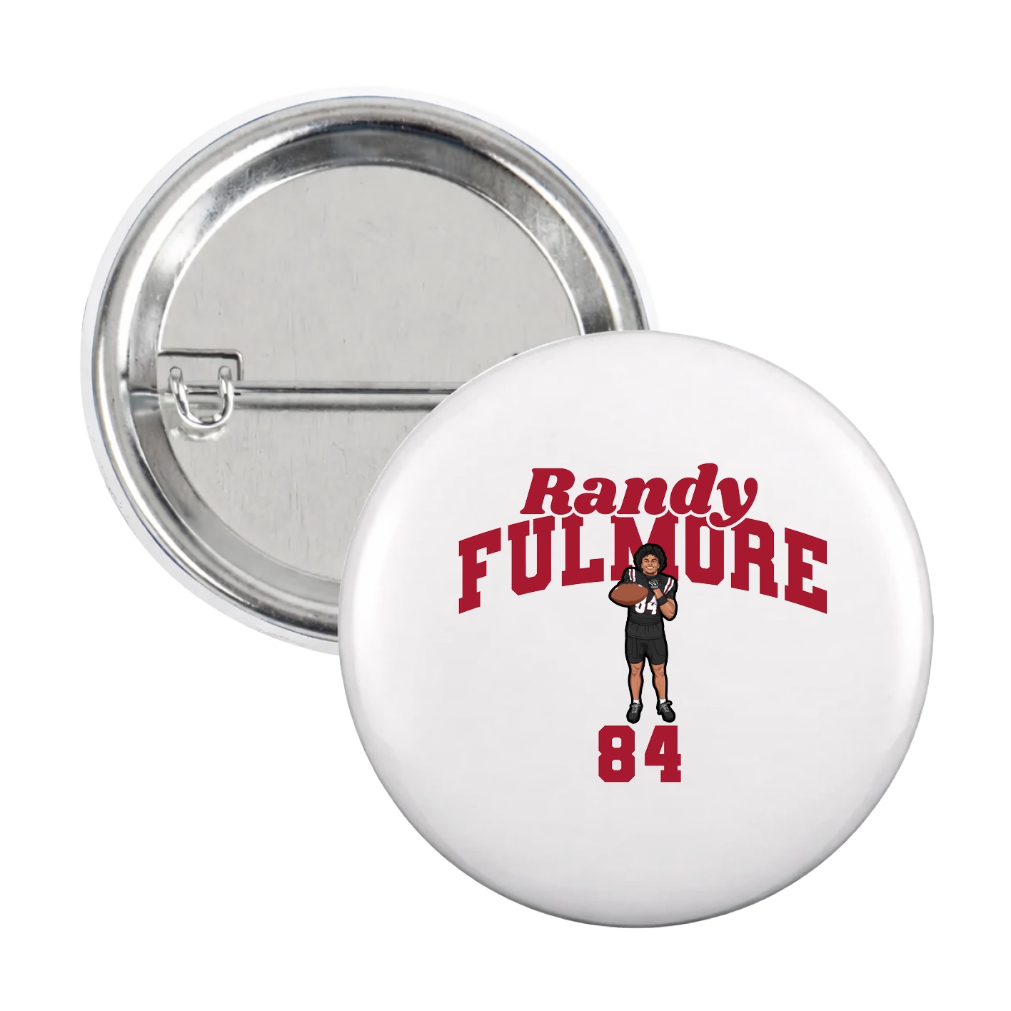 Game Day Button — Signature Arch in White