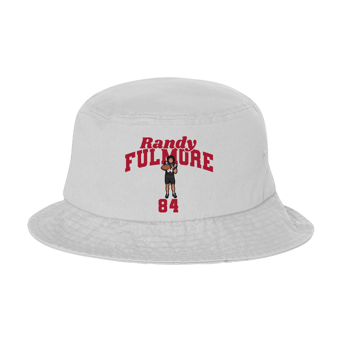 Bucket Cap — Signature Arch in White