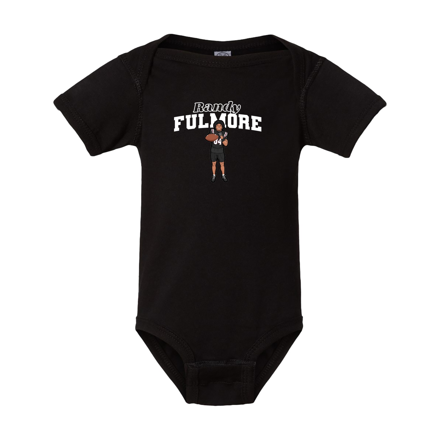Baby Onesie — Name Arch in Black