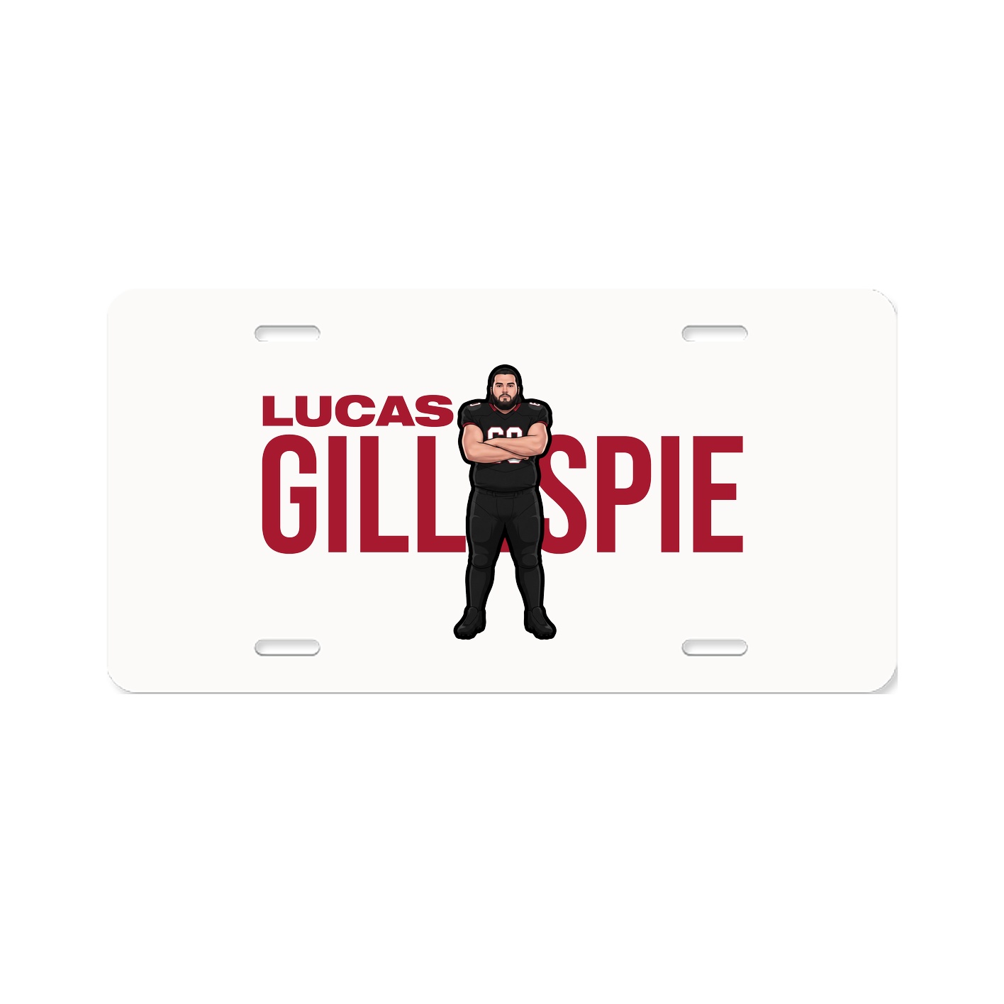 License Plate — Player Name in Classic