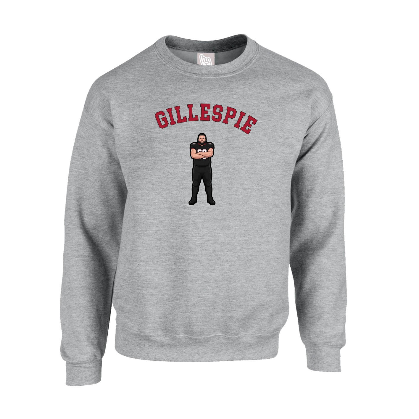 Fleece Crew — Shirsey Arch in Grey