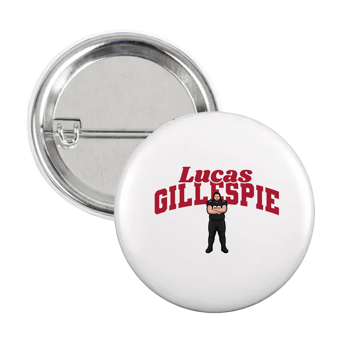 Game Day Button — Signature Arch in White