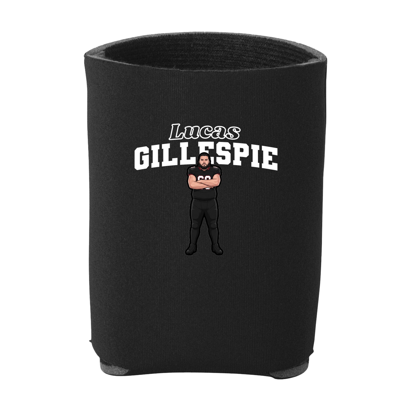 Can Holder — Name Arch in Black