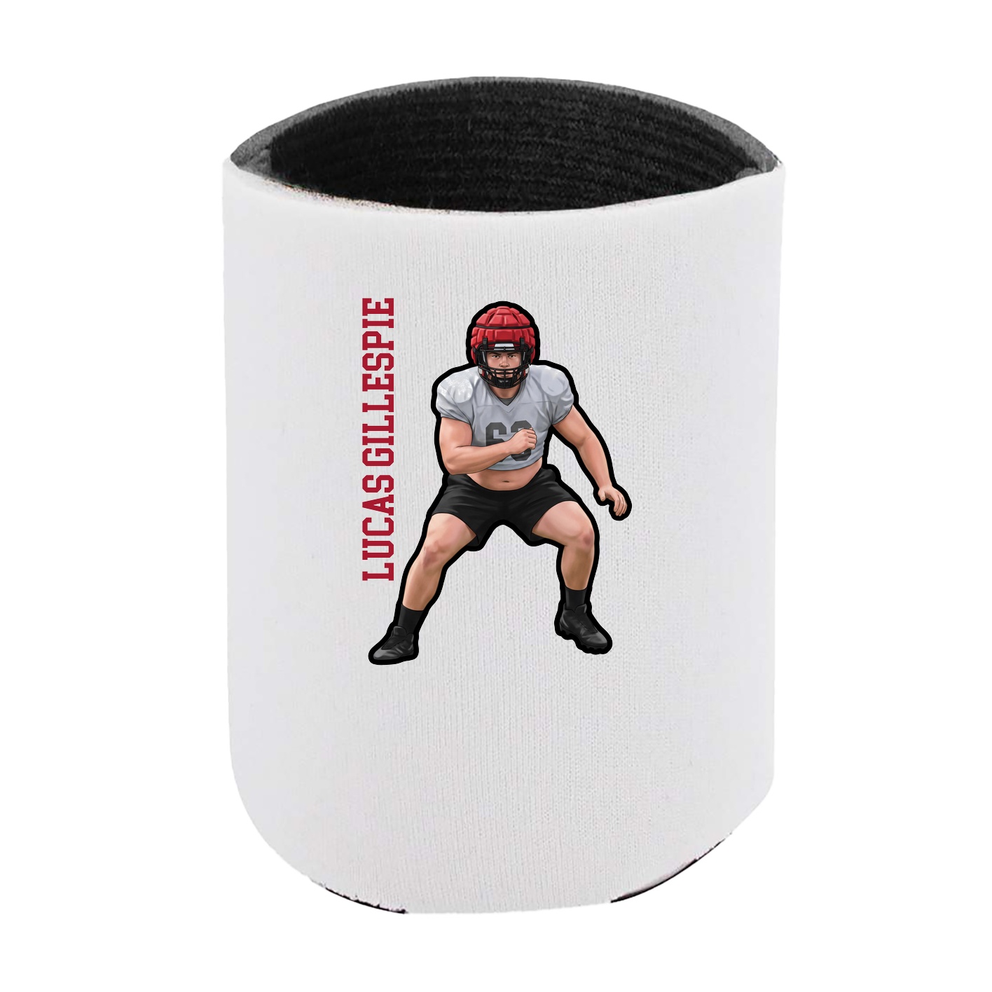 Can Holder — Name Vertical in White