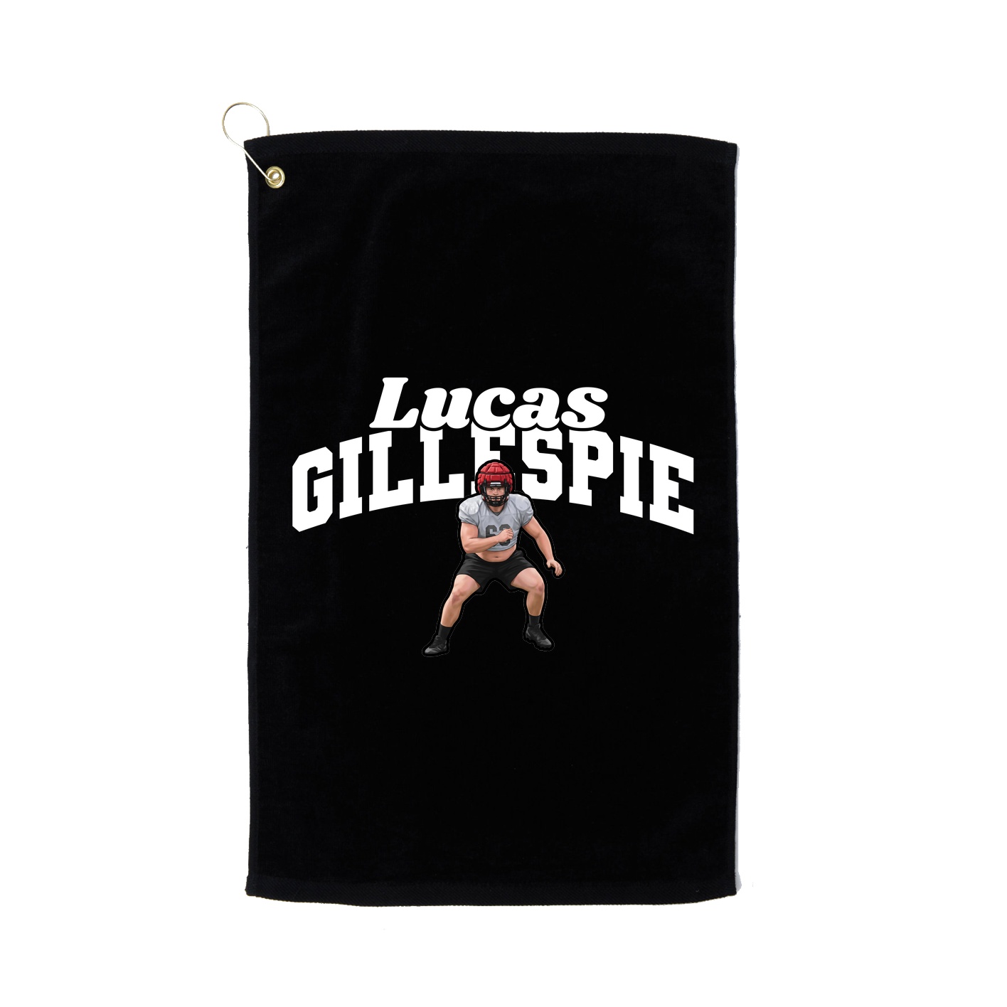 Golf Towel — Signature Arch in Black