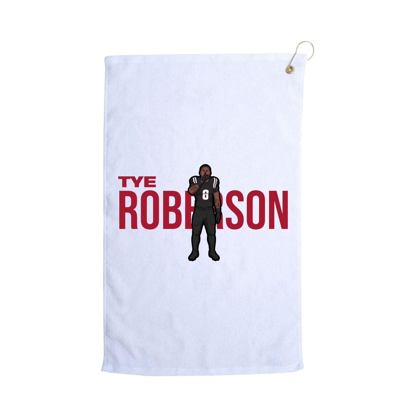 Golf Towel — Player Name in White