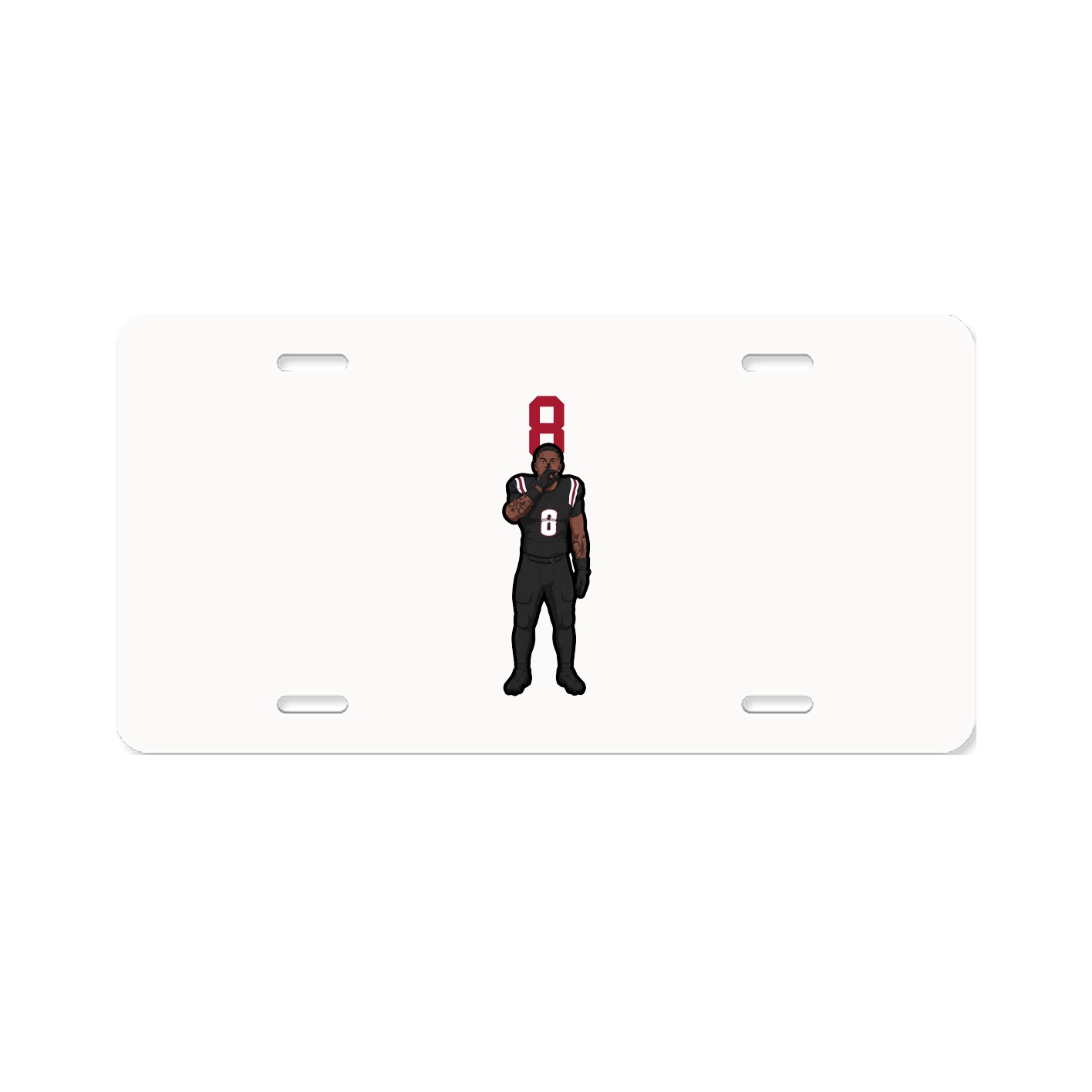 License Plate — Number Top in Classic