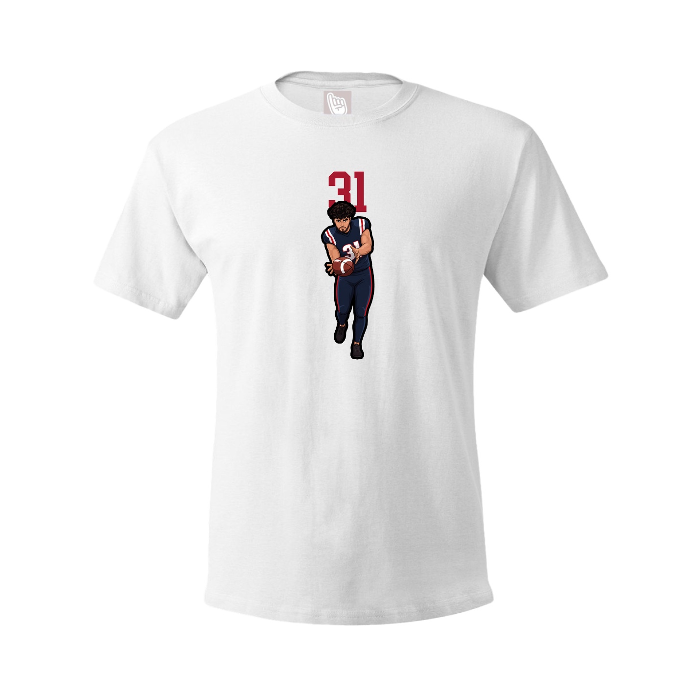 Tee — Number Top in White