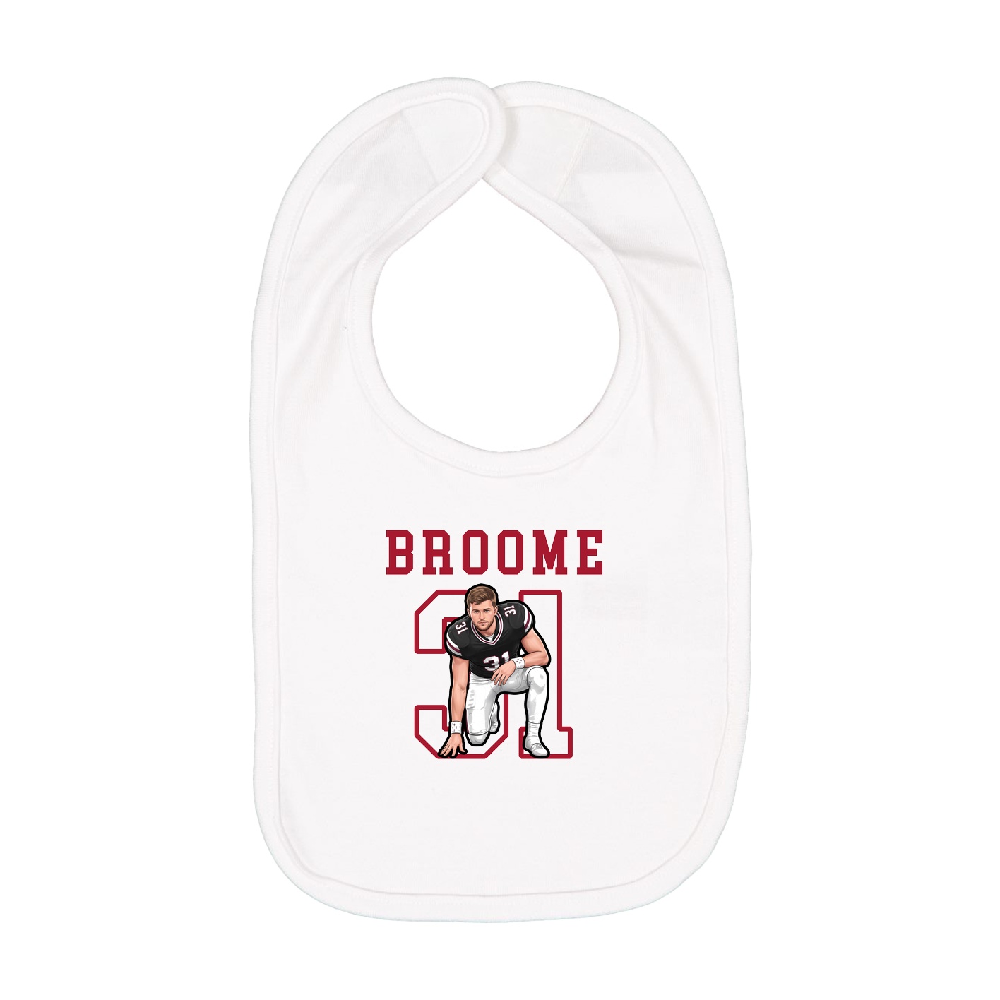 Infant Bib — Shirsey in White