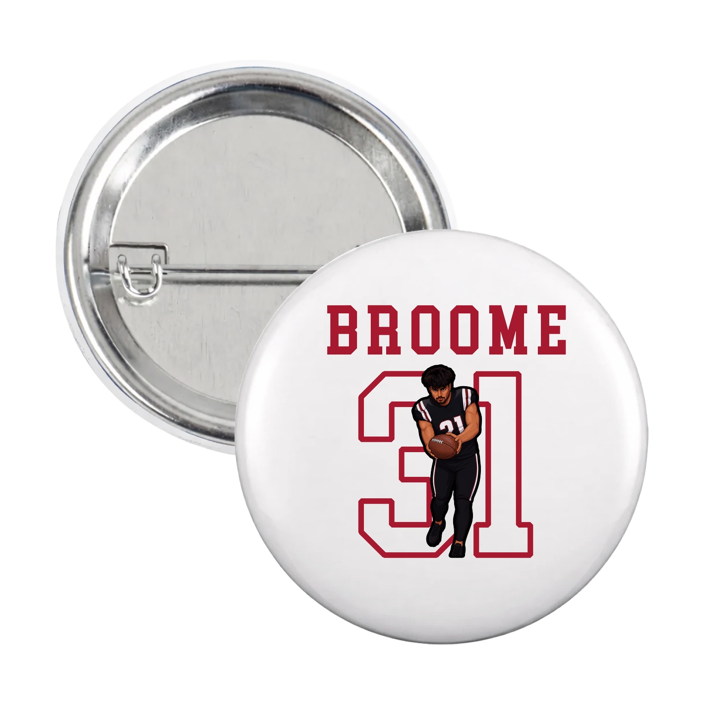 Game Day Button — Shirsey in White