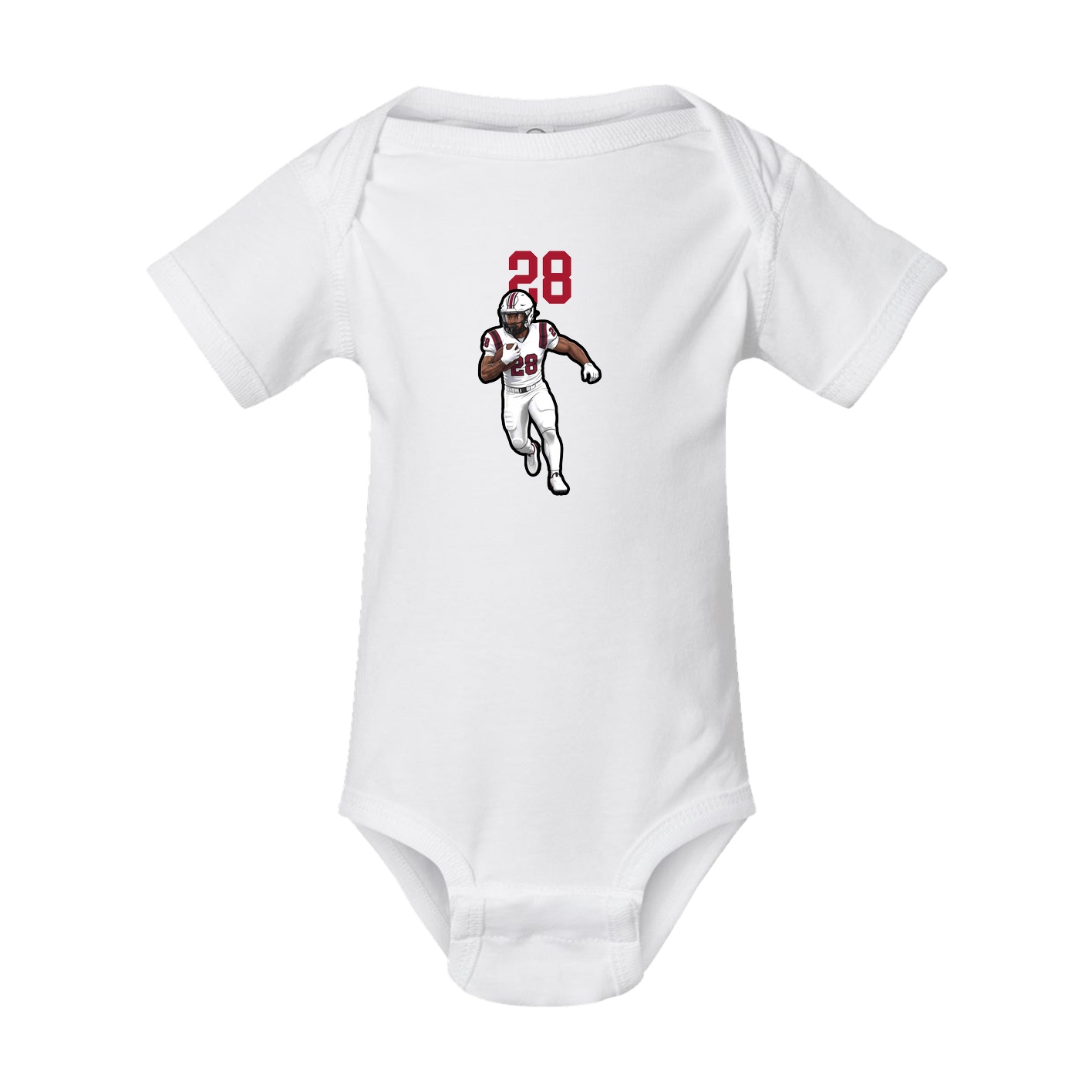 Baby Onesie — Number Top in White