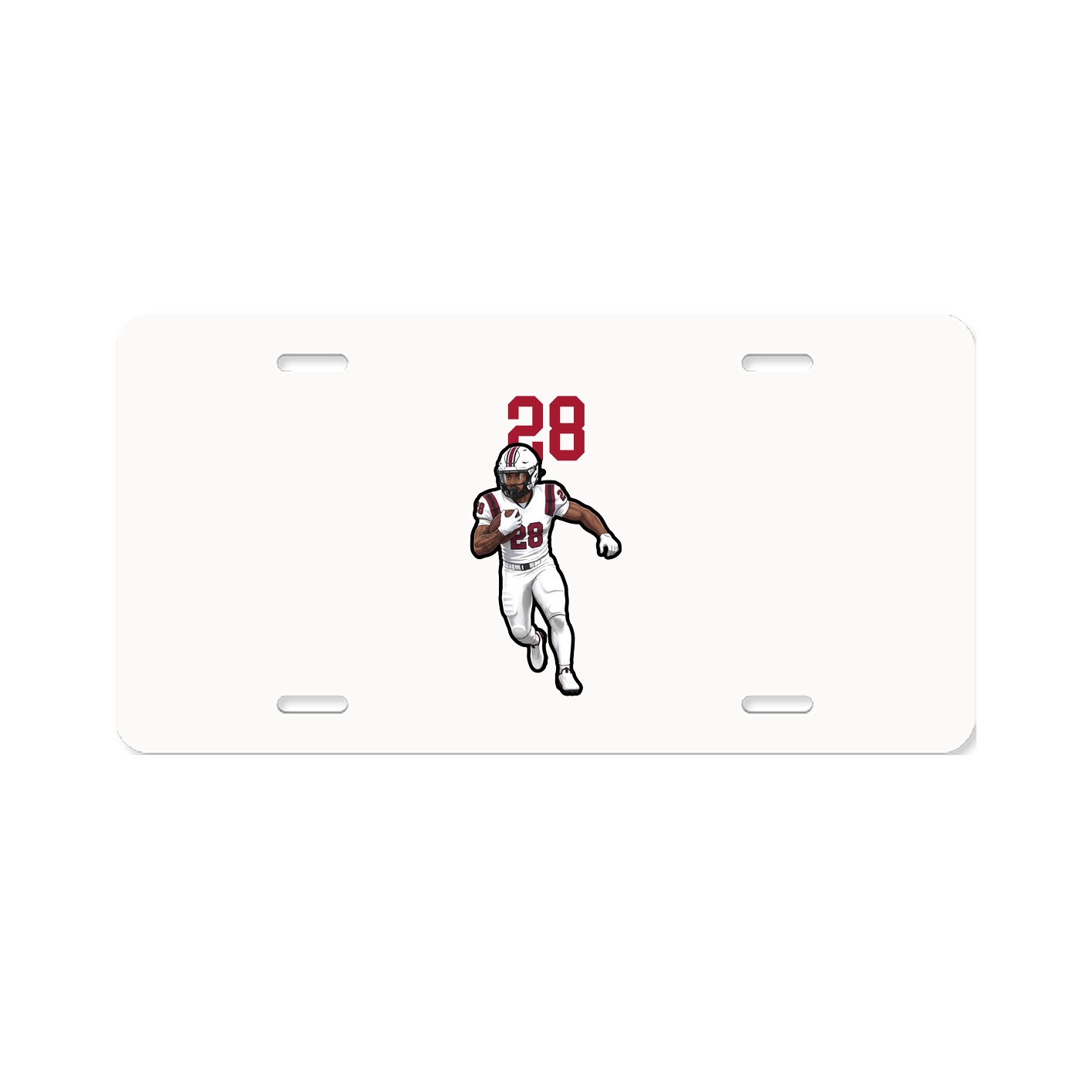 License Plate — Number Top in Classic