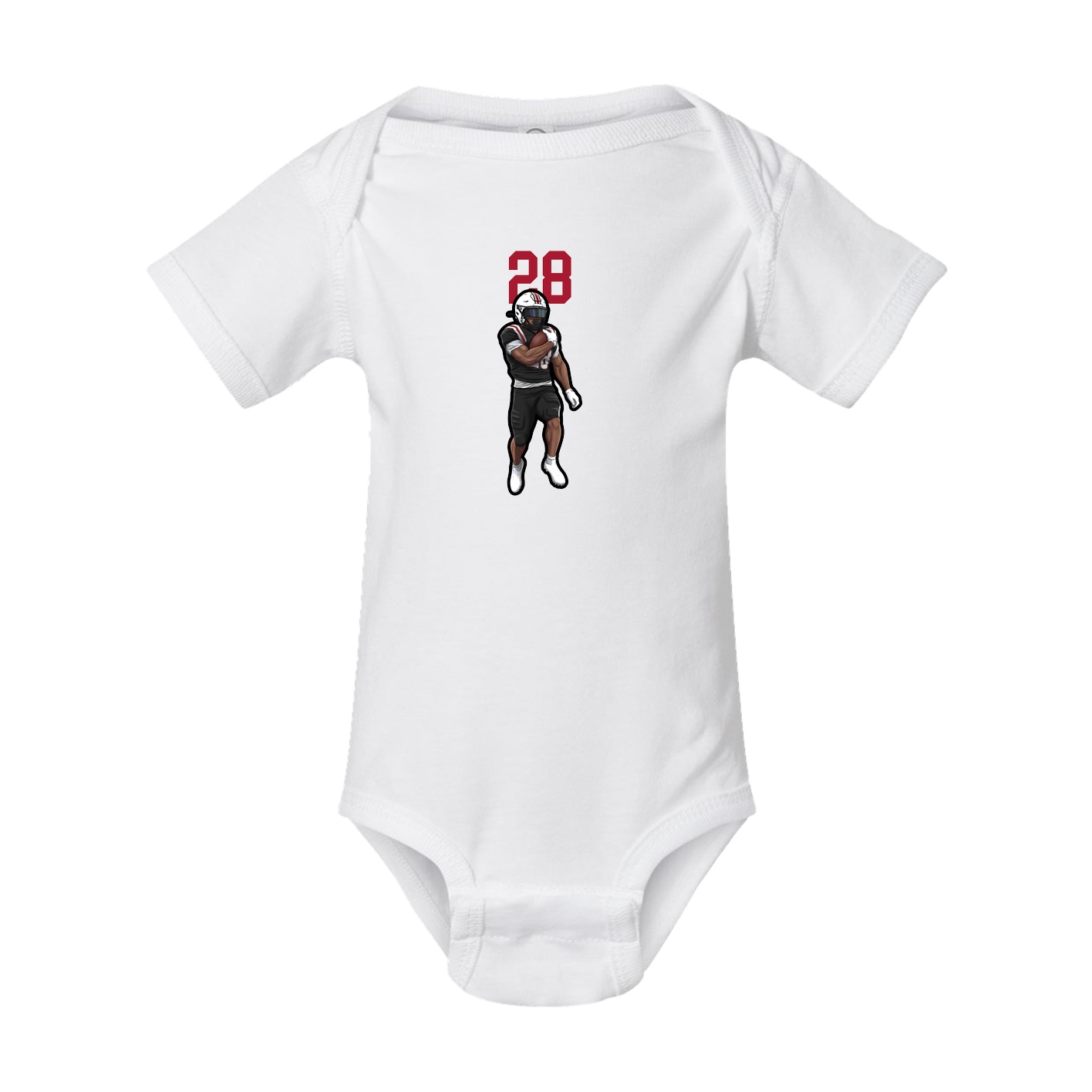 Baby Onesie — Number Top in White