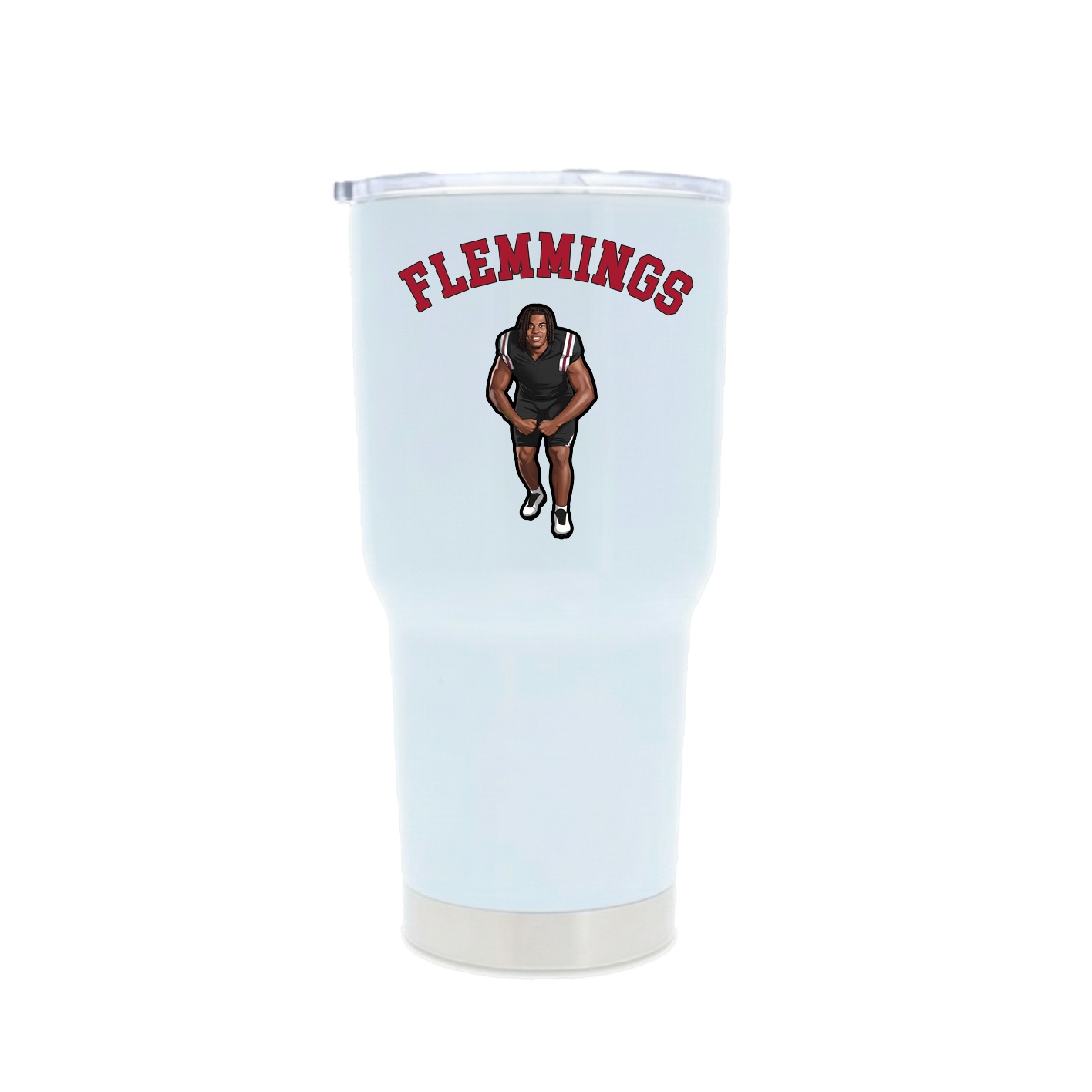 30oz Stainless Steel Tumbler — Shirsey Arch in White