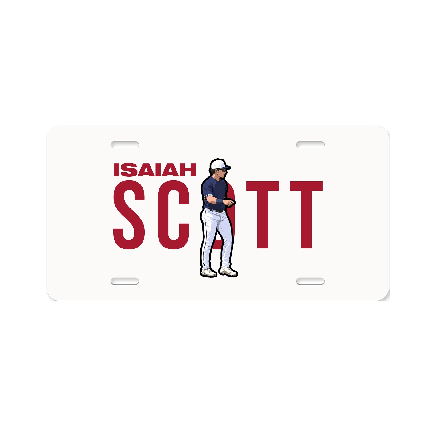 License Plate — Player Name in Classic