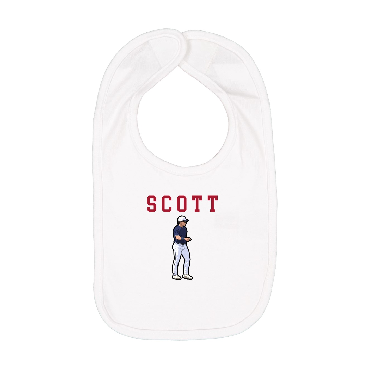 Infant Bib — Shirsey in White