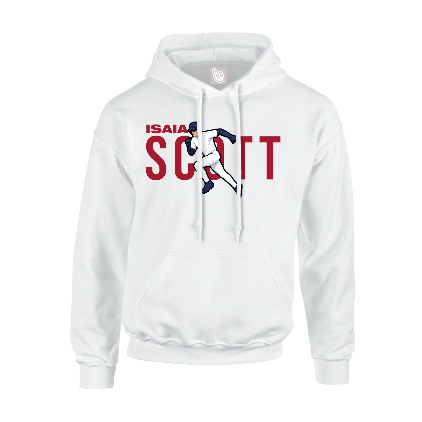 Hoodie — Player Name in White