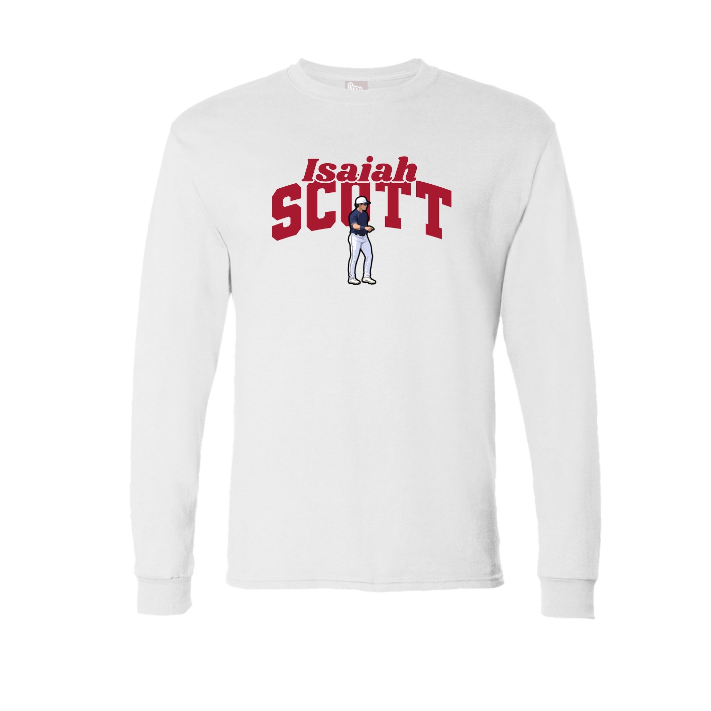 Long Sleeve Tee — Signature Arch in White